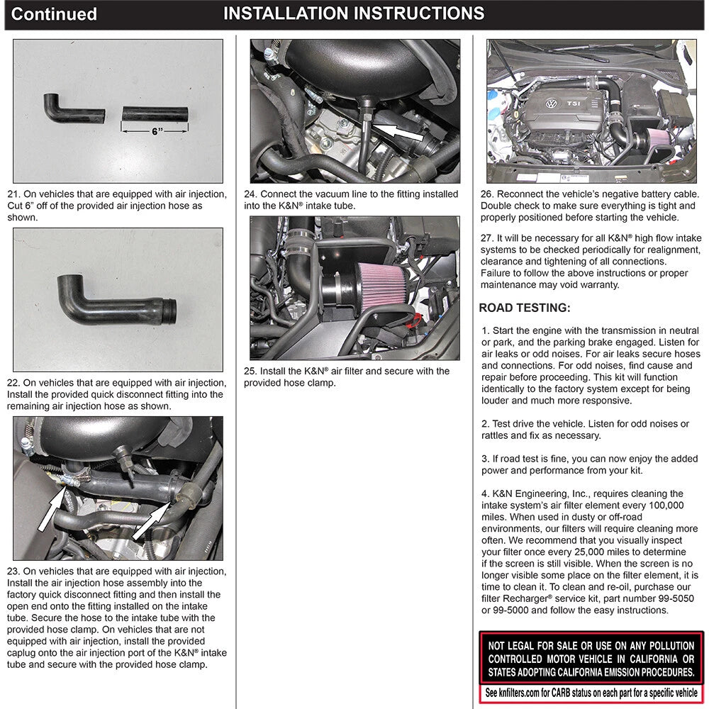 K&N Typhoon Intake | VW Jetta GLI 2.0L-L4 (14-15) (69-9507TTK)