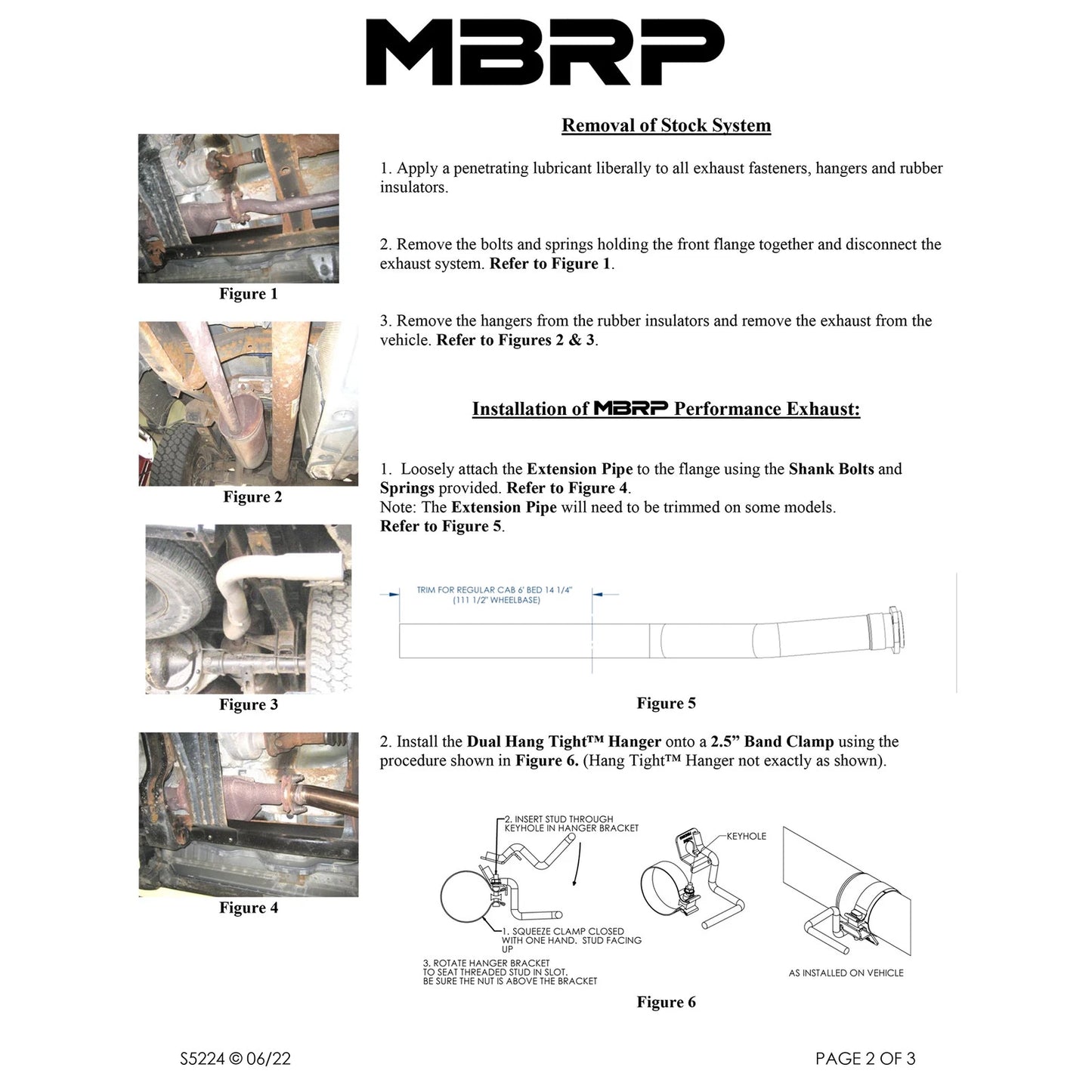 MBRP Armor Lite 3/4L Cat Back D&S Exhaust | Ford Ranger (98-11) (S5224AL)