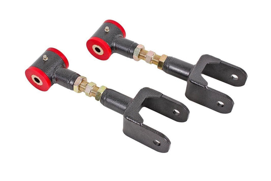 BMR 79-04 Fox Mustang Upper Control Arms On-Car Adj. (Polyurethane) - Black Hammertone