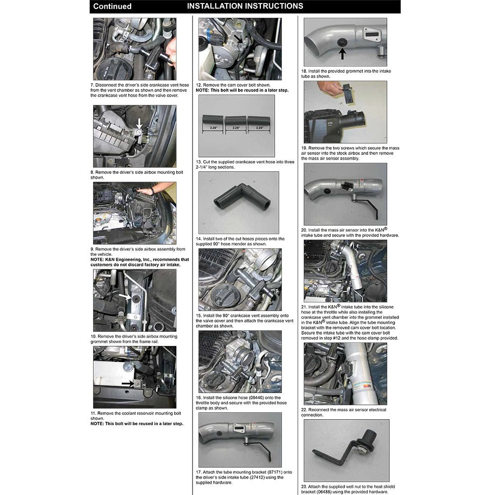 K&N Engineering G35 Dual Silver Typhoon Short Ram Intakes (07-08)