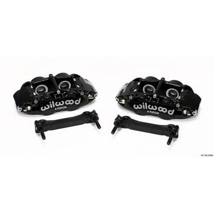 Wilwood Narrow Superlite 4R Rear Caliper & Bracket Kit - Black 97-13 C5/C6 Corvette w/ OEM Rotors