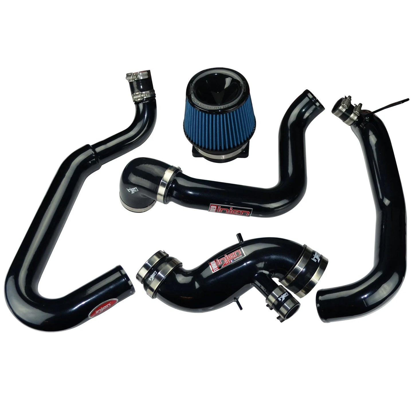 Injen Cast Aluminum Intake w/ Full IC Piping | 2003-2007 Mitsubishi Evo 8/9 (SP1898P)