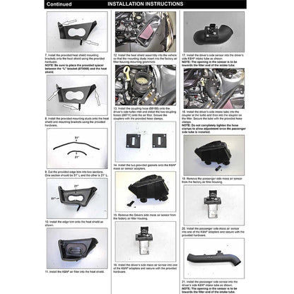 K&N 57-3093 Performance Cold Air Intake Kit for 2016-2017 Cadillac ATS-V 3.6L V6