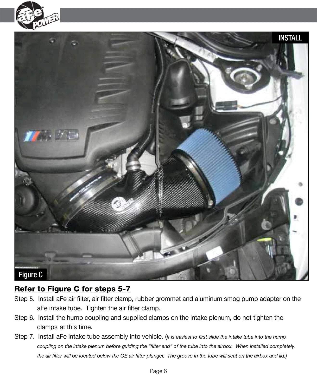 aFe Black Series Stage-2 Carbon Fiber Cold Air Intake | BMW M3 (08-13) E9X V8 (51-31662-C)