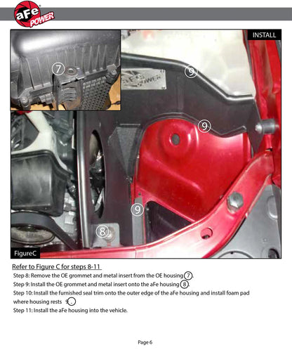 aFe Magnum FORCE Stage-2 Cold Air Intake | Dodge Challenger/Charger / Chrysler 300 SRT8 (51-12172)