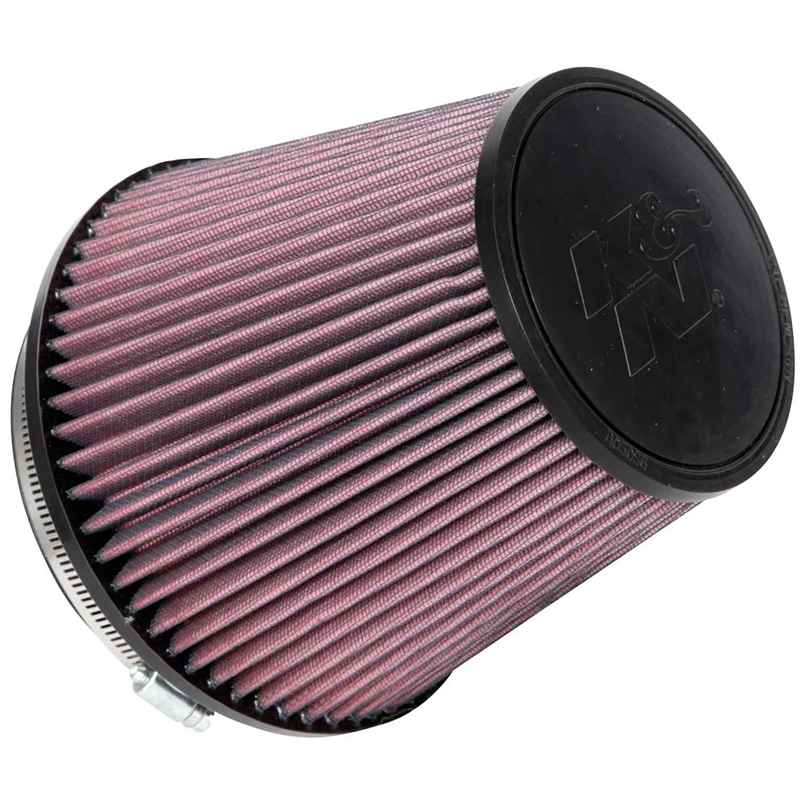 K&N RU-1042 Universal Round Tapered Performance Washable Air Filter for Intake
