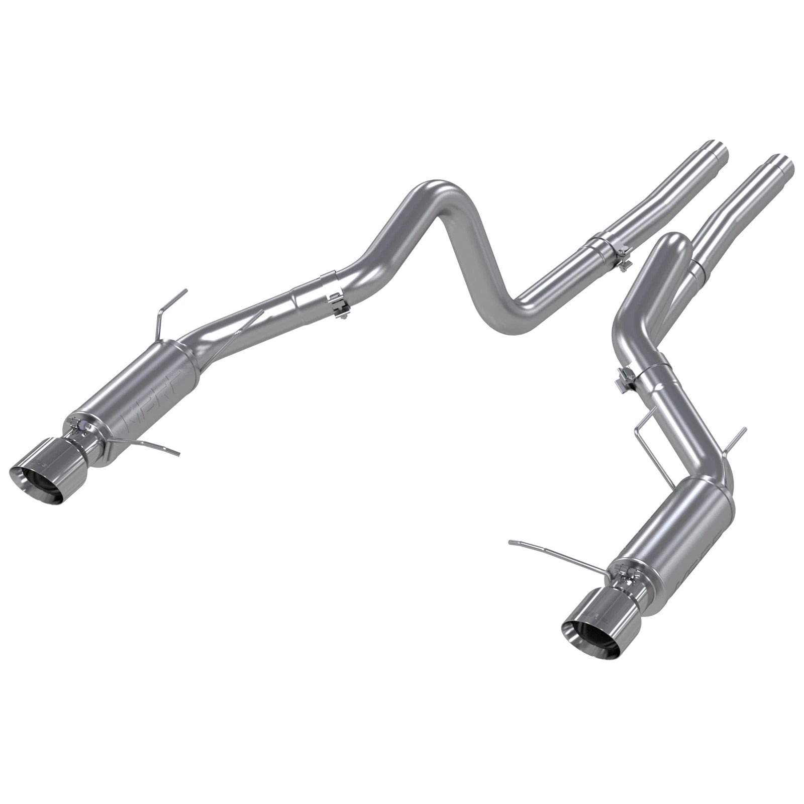 MBRP T304 3in Cat-Back Dual Split Rear Exit Race Exhaust | Ford Shelby GT500 (11-12) (S7260304)
