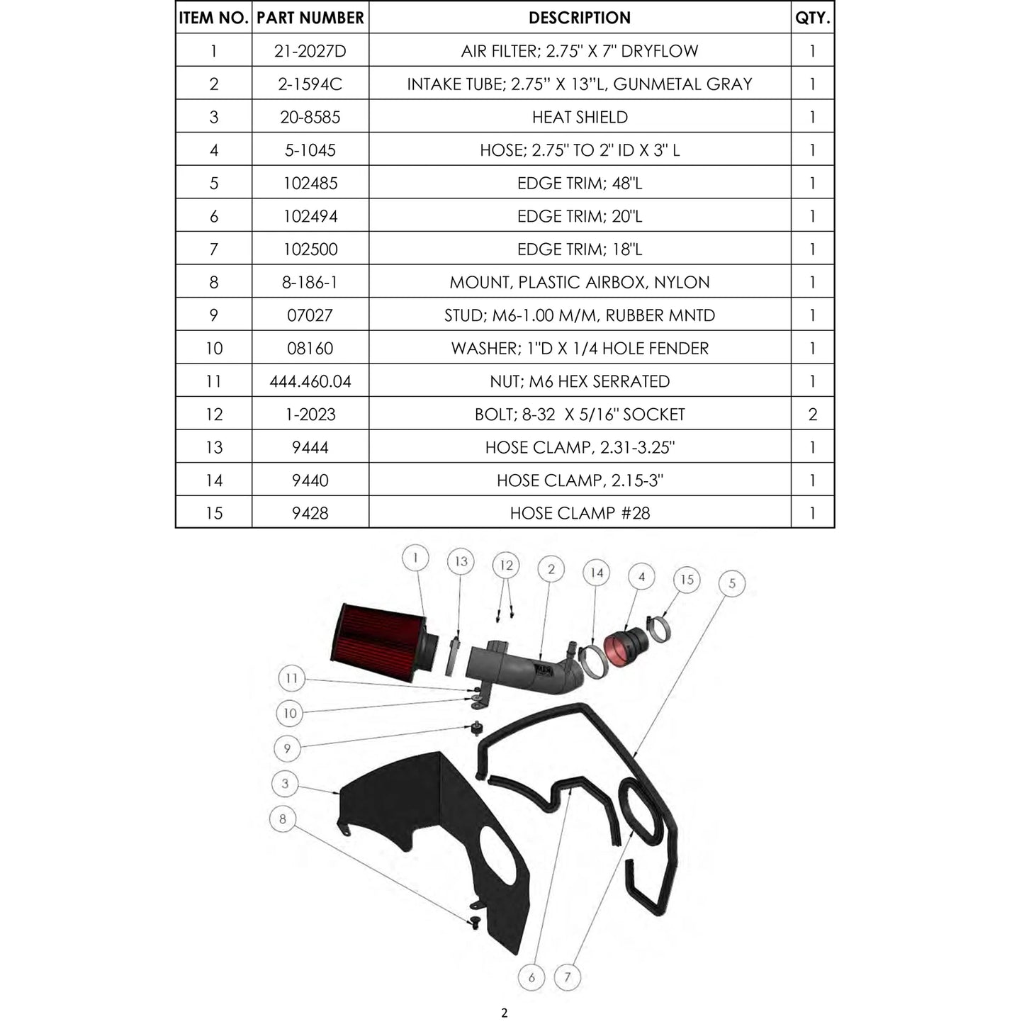 AEM Induction Cold Air Intake | Chevrolet Malibu (16-17) (21-813C)