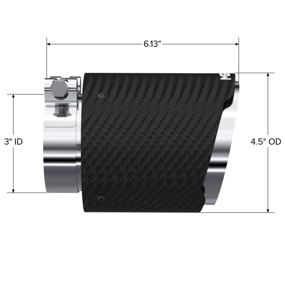 MBRP Dual Wall Angle Cut 4-Inch Outlet | Universal (T5180CF)