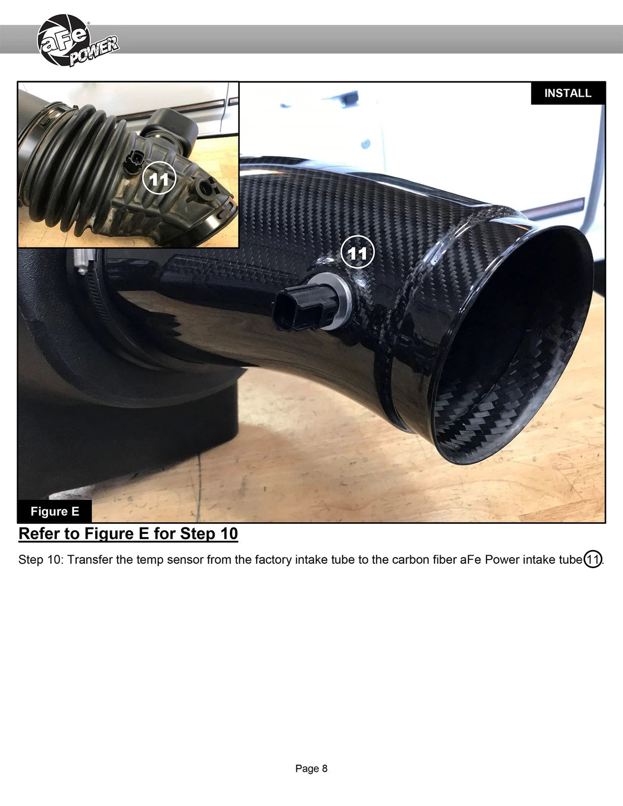 aFe 7" Carbon Fiber Pro Dry S AIS Intake | Jeep Grand Cherokee Trackhawk 2018 (57-10002D)