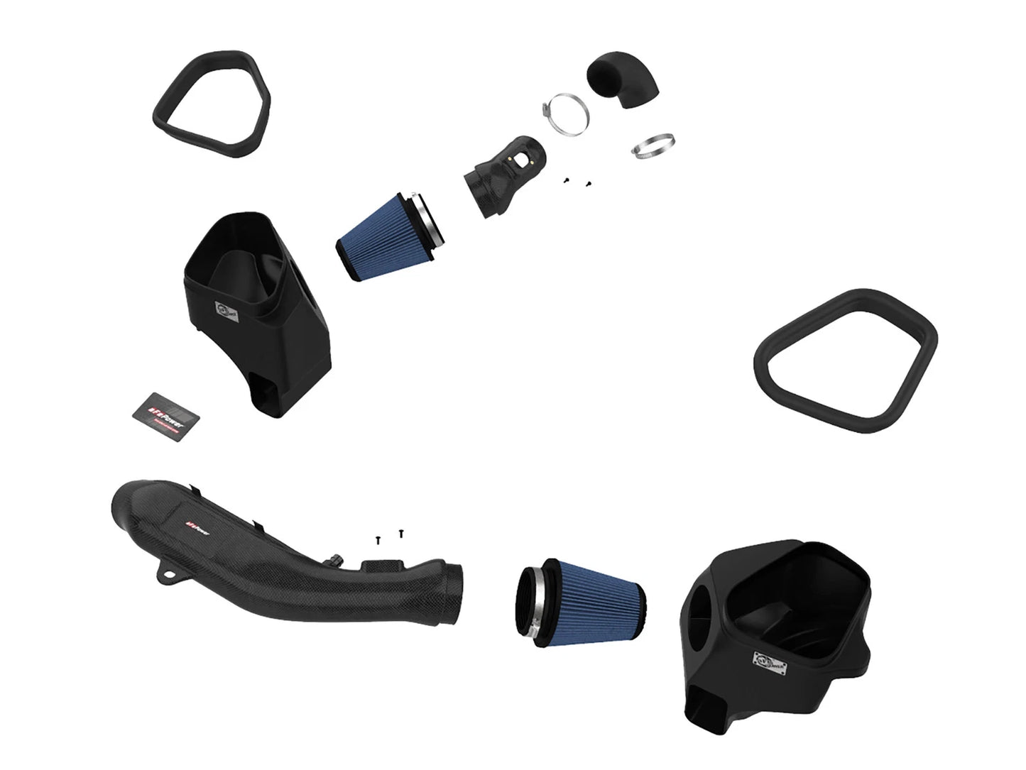 aFe Track Series Stg 2 Carbon Fiber Intake w/ Pro 5R Media | BMW M3/M4 (15-20) (57-10006R)