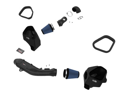 aFe Track Series Stg 2 Carbon Fiber Intake w/ Pro 5R Media | BMW M3/M4 (15-20) (57-10006R)