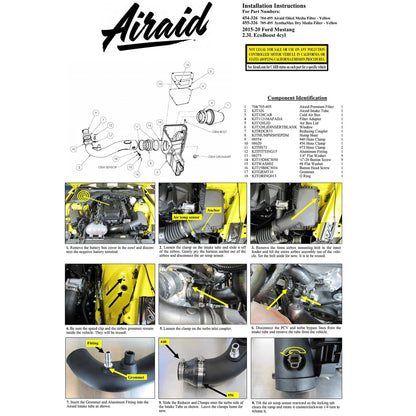 Airaid Performance Air Intake System | Ford Mustang GT I4 2.3L (15-20) (455-326)