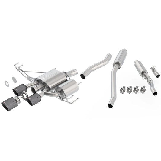 Borla ATAK Cat-Back Exhaust w/ Carbon Fiber Tips Honda Civic Type R (140738CFBA)
