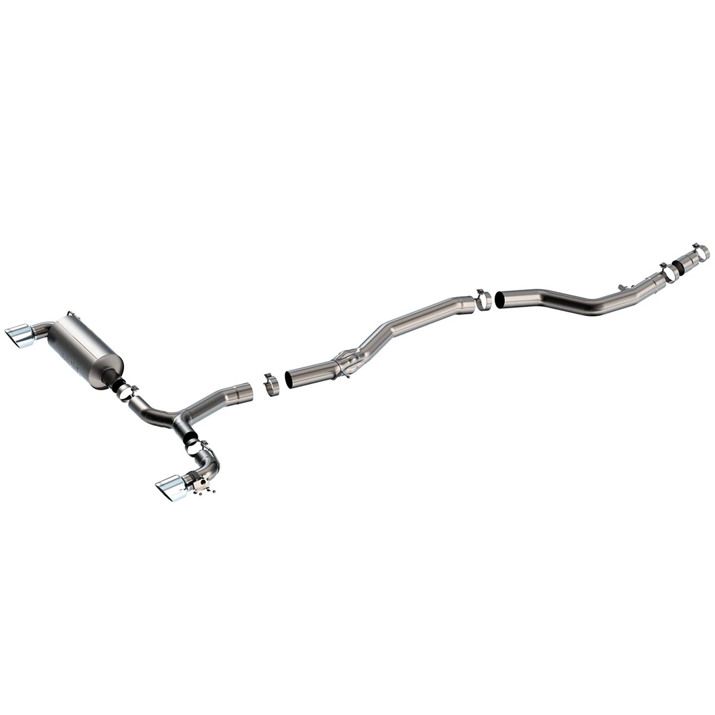 Borla 140826 ATAK Stainless Cat Back Exhaust System Kit for 20-25 GR Supra 3.0L