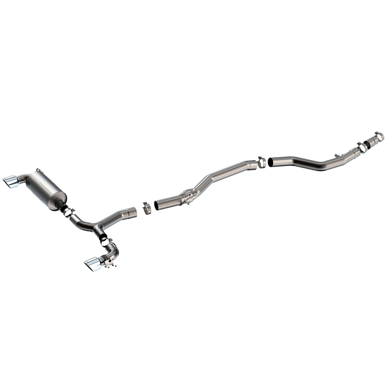 Borla 140826 ATAK Stainless Cat Back Exhaust System Kit for 20-25 GR Supra 3.0L