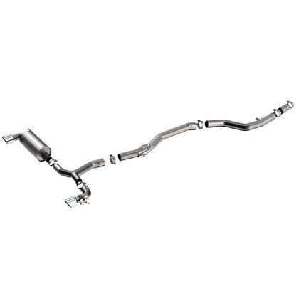 Borla 140826 ATAK Stainless Cat Back Exhaust System Kit for 20-25 GR Supra 3.0L