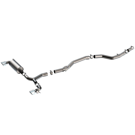 Borla 140826 ATAK Stainless Cat Back Exhaust System Kit for 20-25 GR Supra 3.0L
