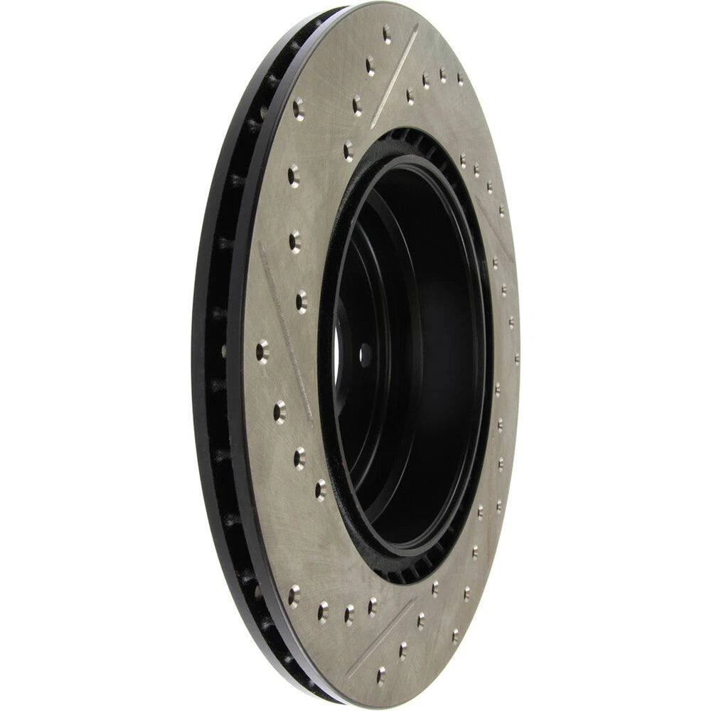 Stoptech Slotted And Drilled Rear Brake Rotor | 2006 BMW 330 and 2007-2009 BMW 335 (127.34080L)