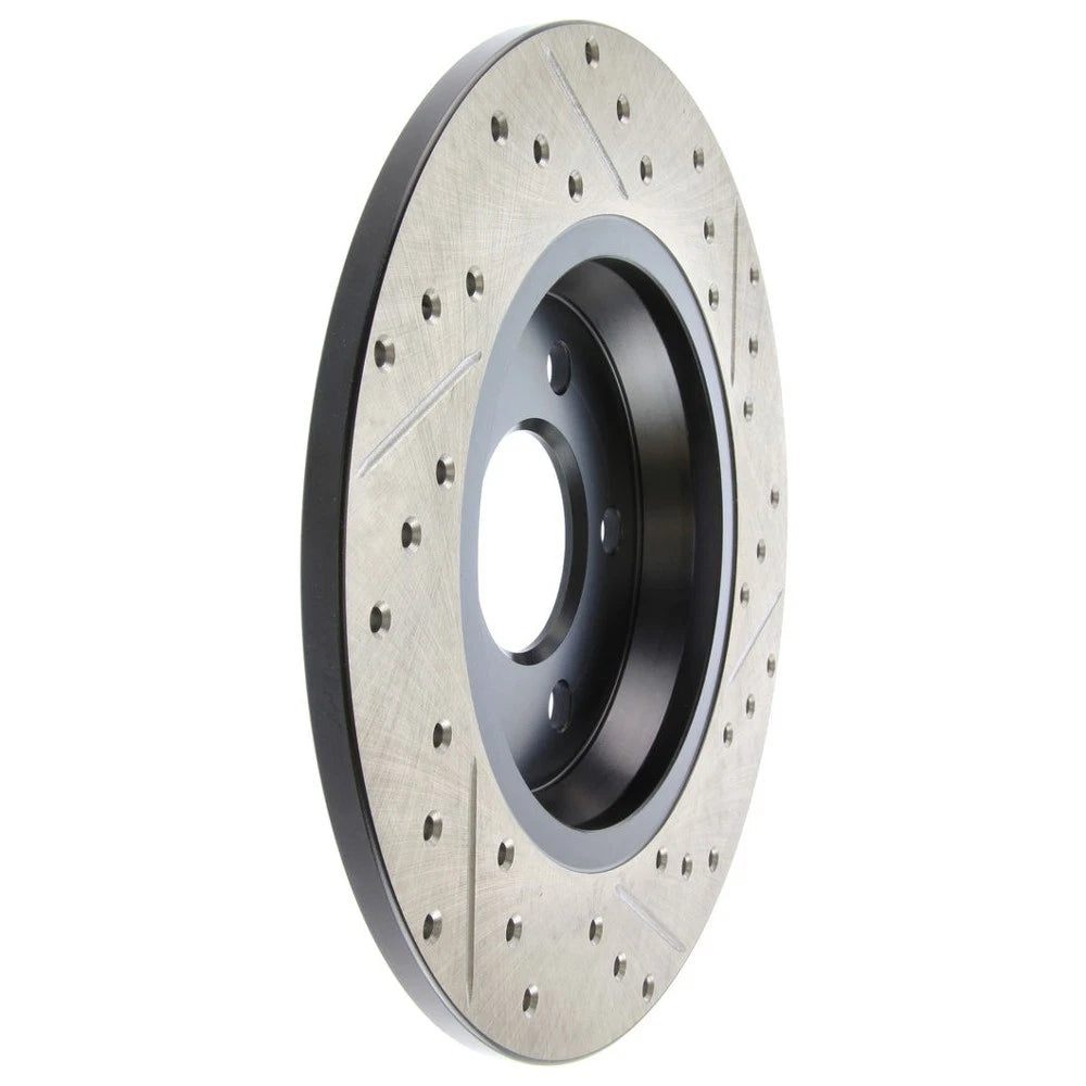 StopTech 127.33127R Rear Right Drilled Disc Brake Rotor for 09-19 A4 / 09-17 Q5