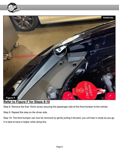 aFe Track Series Stage-2 Carbon Fiber Intake System | Dodge Charger SRT Hellcat Redeye (21-23) (57-10027D)