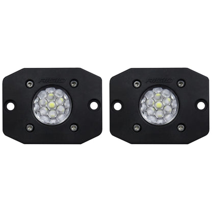 Rigid Industries Rigid Ignite Back Up Kit - Diffused / Flush / Black Housing / Pair (RIG20641)