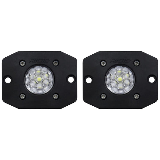 Rigid Industries Rigid Ignite Back Up Kit - Diffused / Flush / Black Housing / Pair (RIG20641)
