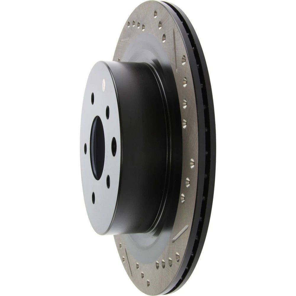 StopTech 127.42088L Rear Left Drilled Brake Rotor for 09-19 370Z / 09-18 Maxima