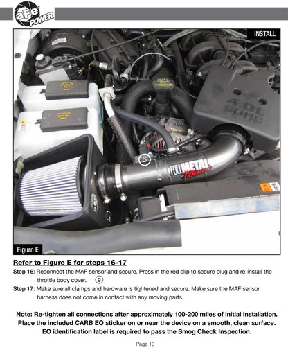 aFe Full Metal Power Stage-2 Cold Air Intake | Ford Ranger V6 4.0L (04-11) (F2-03013)
