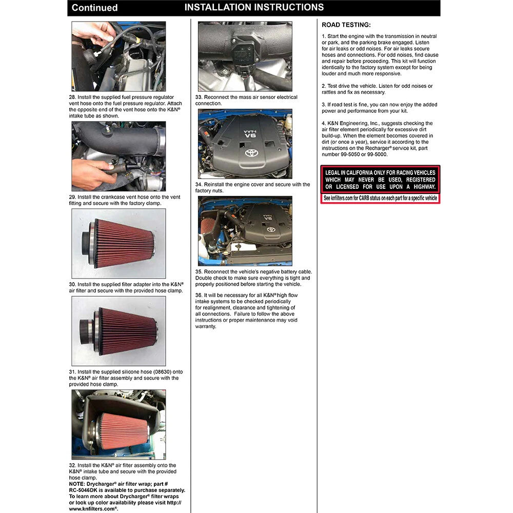 K&N AirCharger Performance Intake | Toyota FJ Cruiser (07-08)