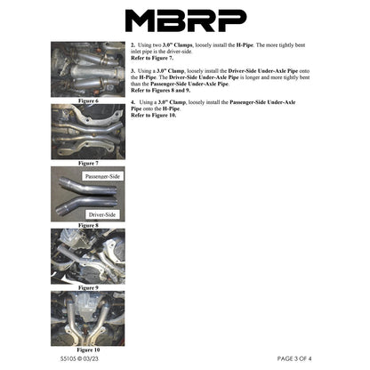 MBRP 18-23 Dodge Durango SRT 6.4L Armor Lite AL Steel 3in Cat Back Exhaust Dual Rear Exit w/ SS Tips | Dodge Durango (18-23) (S5105AL)