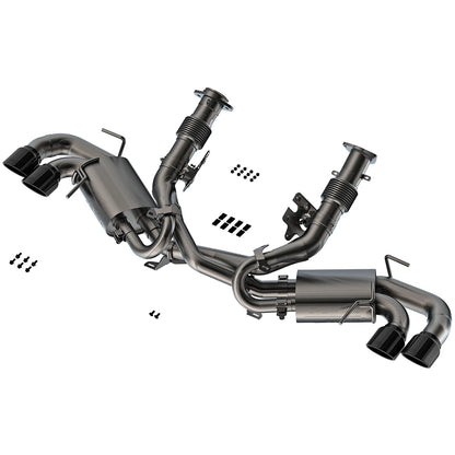 Borla 3in ATAK Catback Exhaust | Chevrolet Corvette 6.2L V8 (20-23) Black Chrome Tips