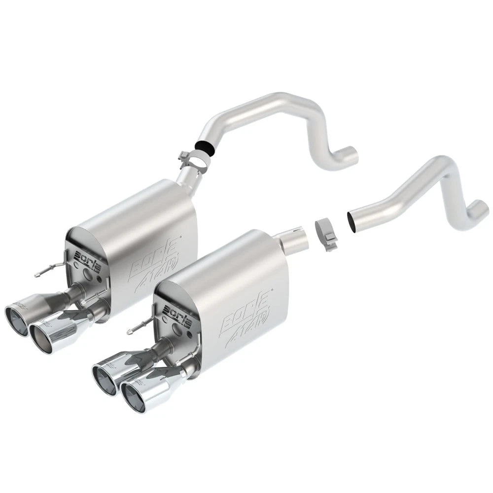Borla Axle-Back Exhaust System - ATAK | 2009-2013 Chevrolet Corvette 6.2L (11812)