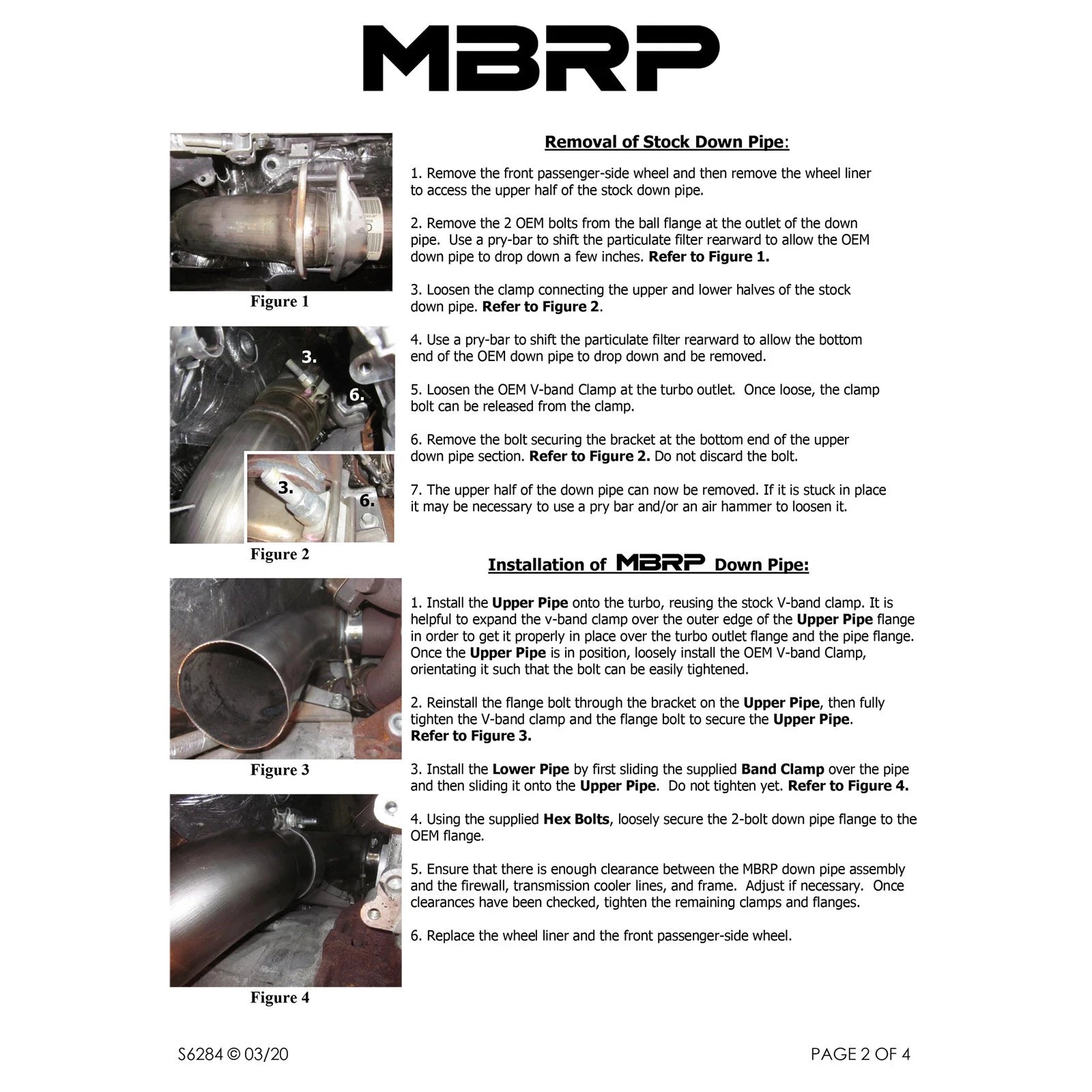 MBRP 4in Filter Back Single Side Exit Exhaust | Ford F-250/350/450 6.7L (11-14) (S6284AL)