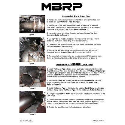 MBRP 4in Filter Back Single Side Exit Exhaust | Ford F-250/350/450 6.7L (11-14) (S6284AL)