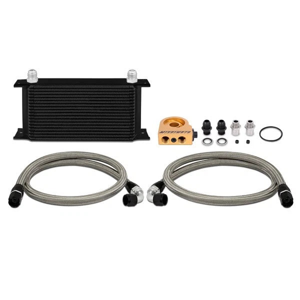Mishimoto Universal Thermostatic 19 Row Oil Cooler Kit | Multiple Fitments (MMOC-ULT)