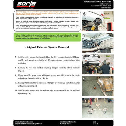 Borla S-Type Cat-Back Exhaust System | Jeep Grand Cherokee High Altitude/Summit (14-20) 3.6L V6 (140836)
