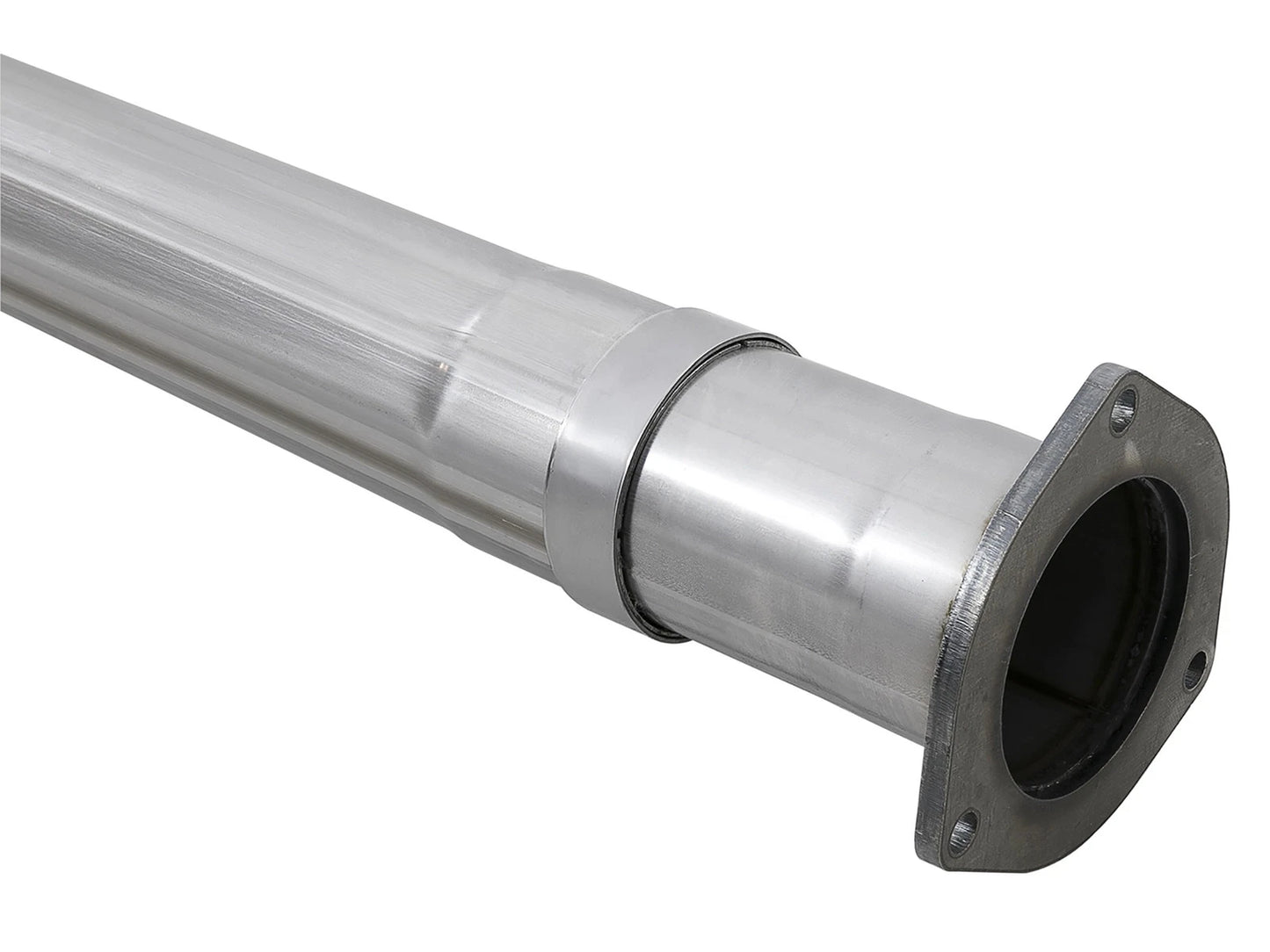 aFe Rebel XD 4in SS DPF-Back Exhaust w/ Dual Black Tips | Ford Diesel V8 6.7L (17-18) (49-43102-B)