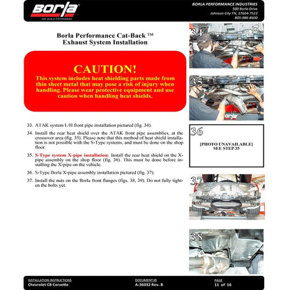 Borla Exhaust Cat-Back Exhaust System | 2020-2021 Chevrolet Corvette (140838/9)
