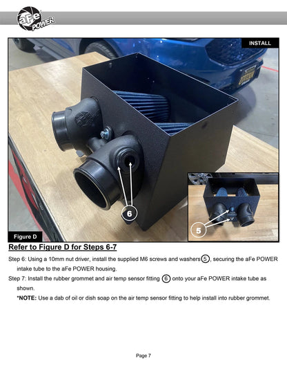 aFe Rapid Induction Cold Air Intake w/ Pro 5R Filter | Ford Edge V6 2.7L (19-20) (52-10003R)