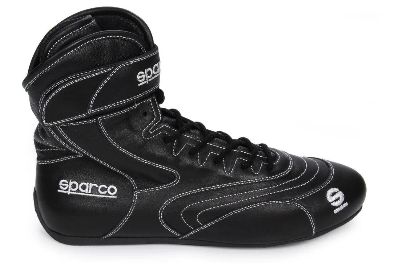 SPARCO SFI 20 Black Racing Shoes - Size For 44 | 00129444NR