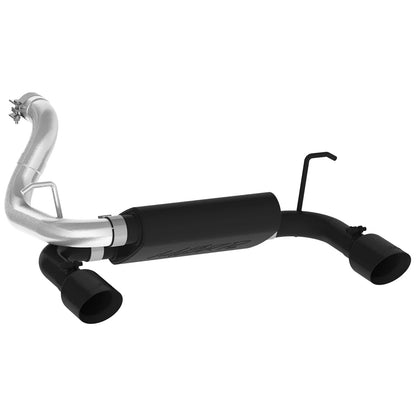 MBRP 2.5in Dual Rear Exit Axle-Back Exhaust System BLK | Jeep Wrangler JL 3.6L V6 (18+) (S5529BLK)