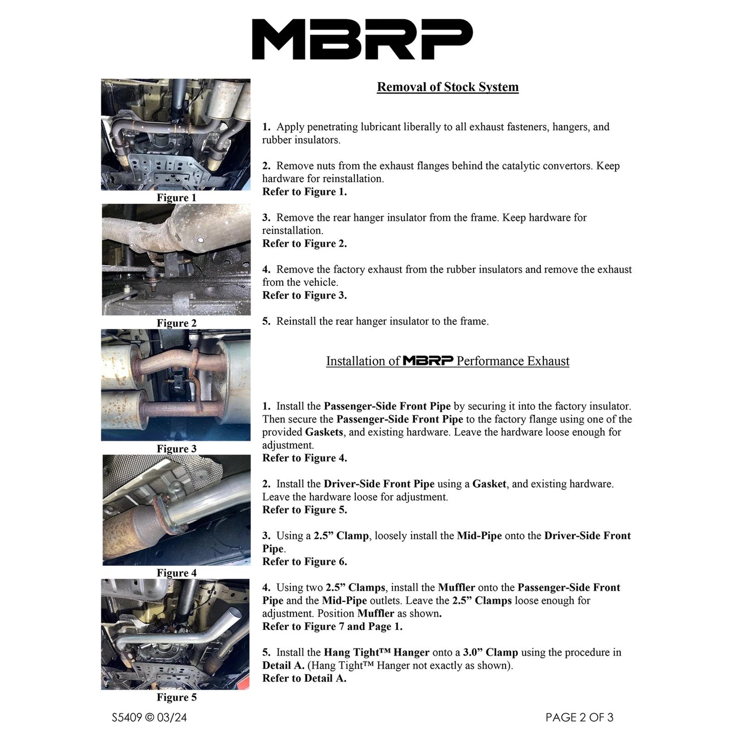 MBRP 3in Tip 3in Cat Back Turndown Exit Street Profile | Nissan Frontier (22-23) 3.8L (S5409AL)