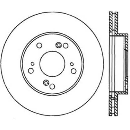 Stoptech Slotted And Drilled Brake Rotor | 2002-2006 Acura RSX (127.40056L)