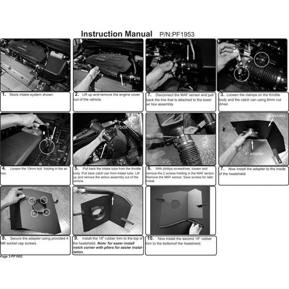 Injen Wrinkle Black Power-Flow Air Intake System | Nissan Titan (17-24) / Armada (17-24) / Titan XD (17-26) (PF1953WB)