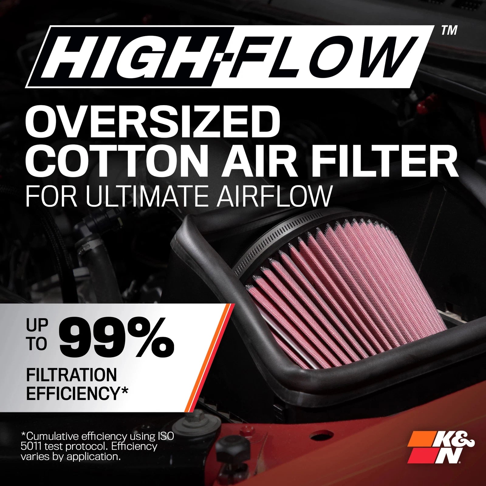 K&N Performance Air Intake System | Ford F-150 (18-24) 3.3L V6 (77-2619KC)