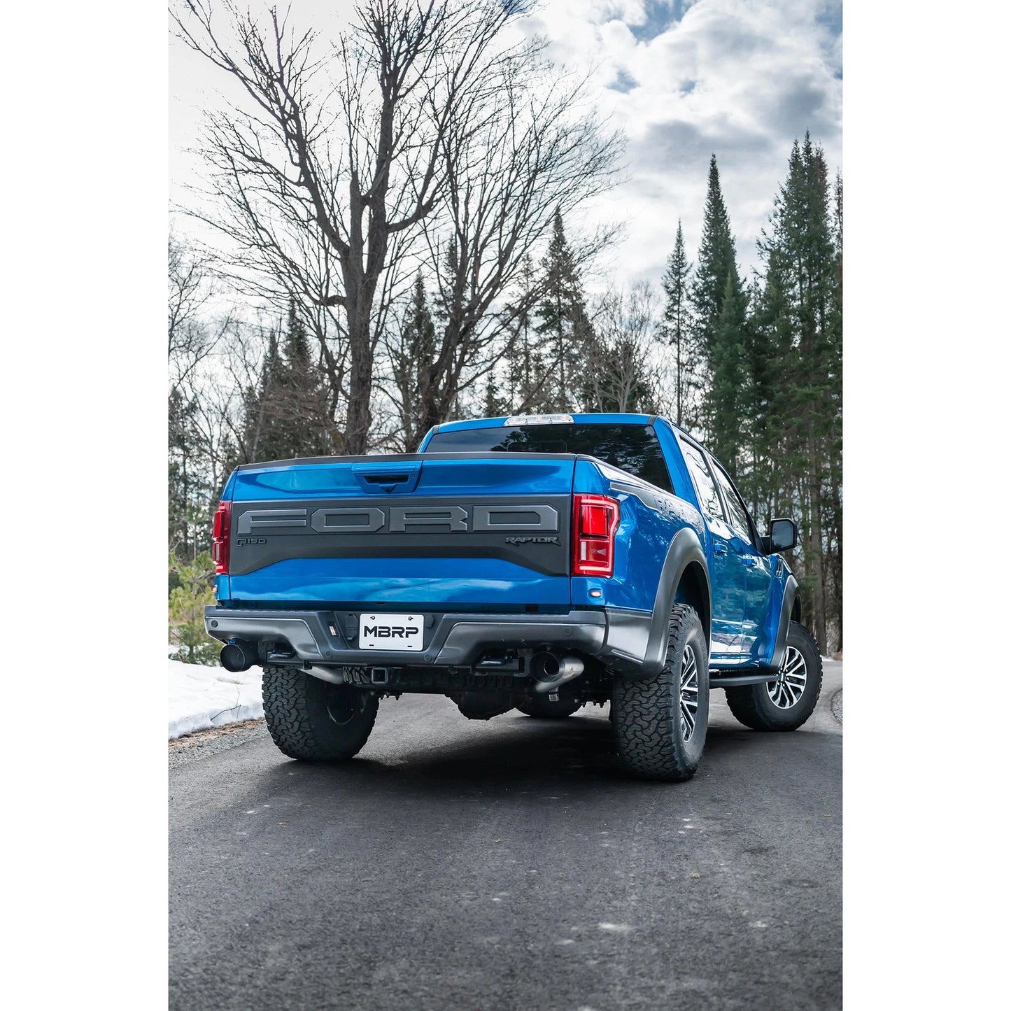 MBRP T409 3in Dual Rear Exit Resonator Back Exhaust | Ford F150 Raptor (17-20) (S5264409)