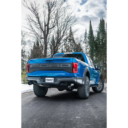 MBRP T409 3in Dual Rear Exit Resonator Back Exhaust | Ford F150 Raptor (17-20) (S5264409)