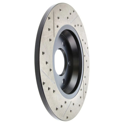 StopTech 127.33127L Rear Left Drilled Disc Brake Rotor for 2009-19 A4 / 09-17 Q5