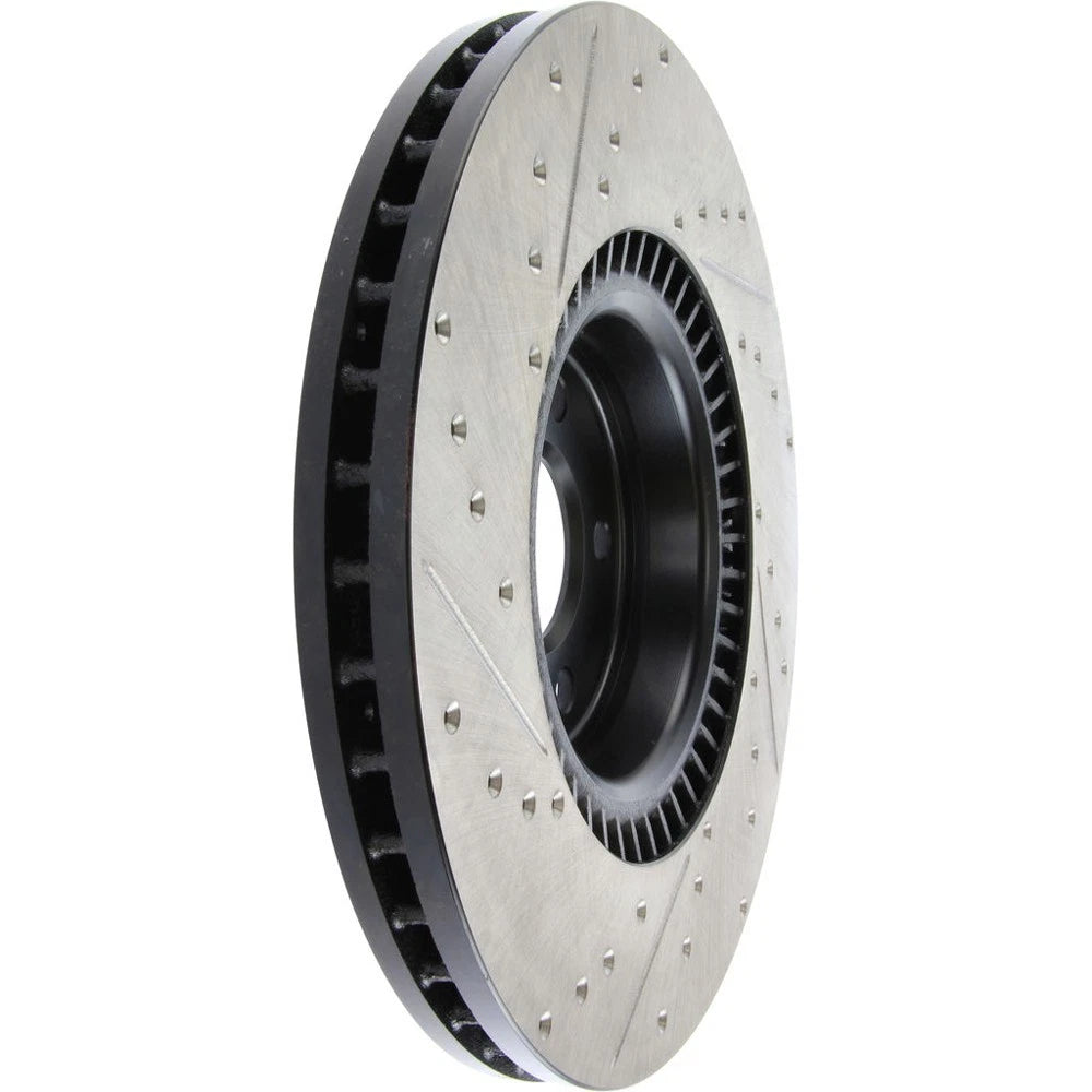 StopTech 127.33134L Front Left Drilled Disc Brake Rotor for 12-19 A6 / 11-18 A7